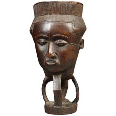 Kuba Palm Wine Cup, Tribal African, Congo, Africa