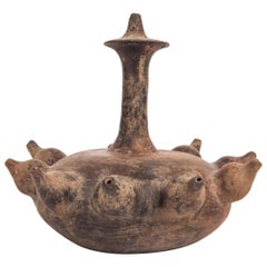 Ancienne faïence Kendi, style Majapahit, Java du Nord ou de l'Est, fin du 19ème siècle