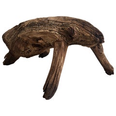 Primitive Mesquite Stool from Mexico