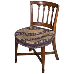 Antique Georgian Regency Needlework Tub Chair