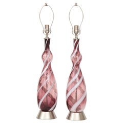 Amethyst Murano Glas Lampen