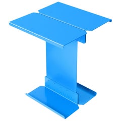 Adolfo Abejon Contemporary 'Five' Blue Metal Sculptural Coffee Table