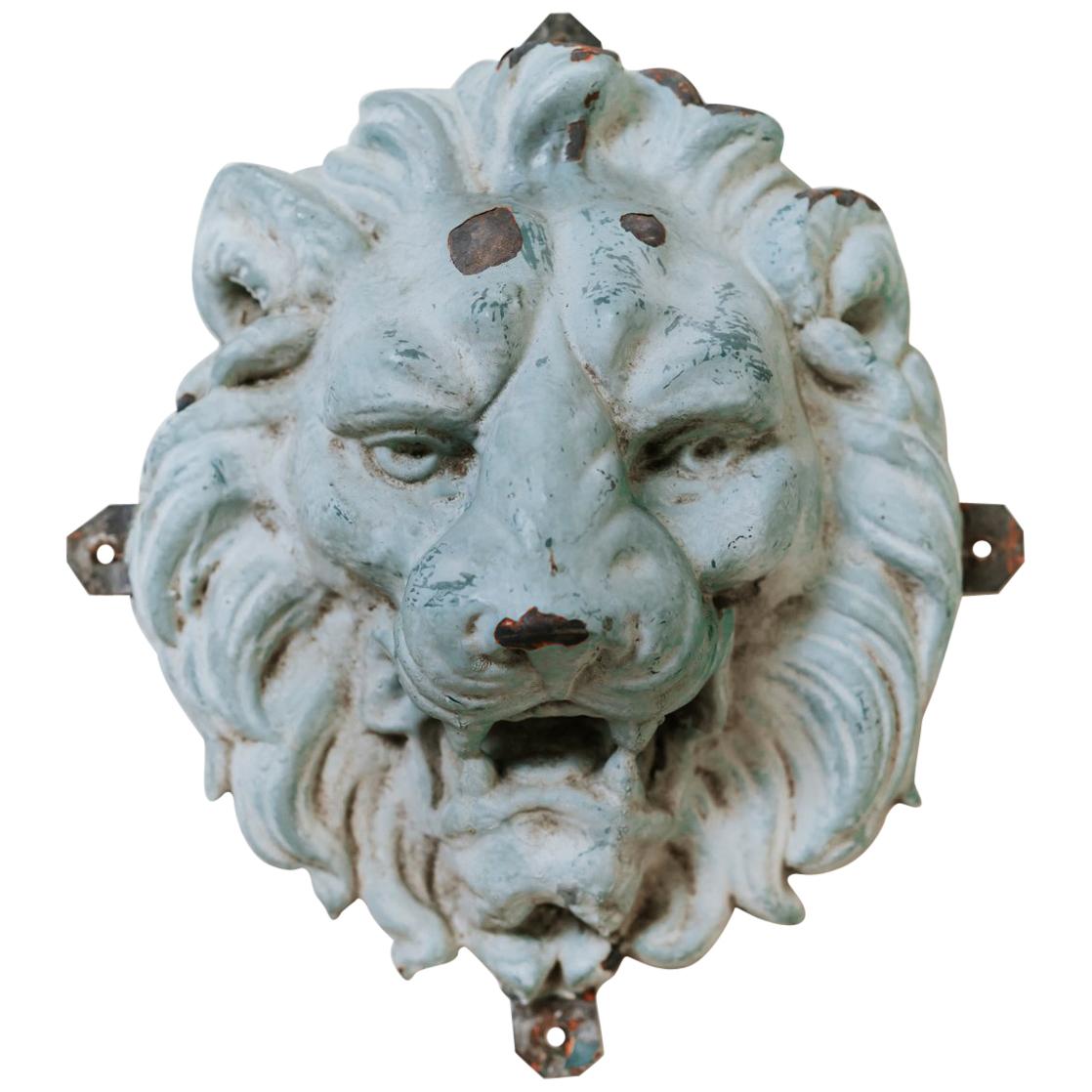 Le lion en zinc du XIXe siècle