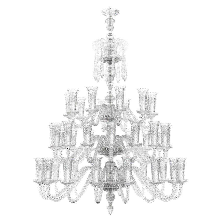Diamante Neoclassical Handmade Crystal Chandelier I For Sale