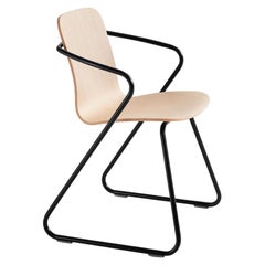 Adolfo Abejon Contemporary Set of 8 'Cobra' Wood and Metal Sculptural Chair