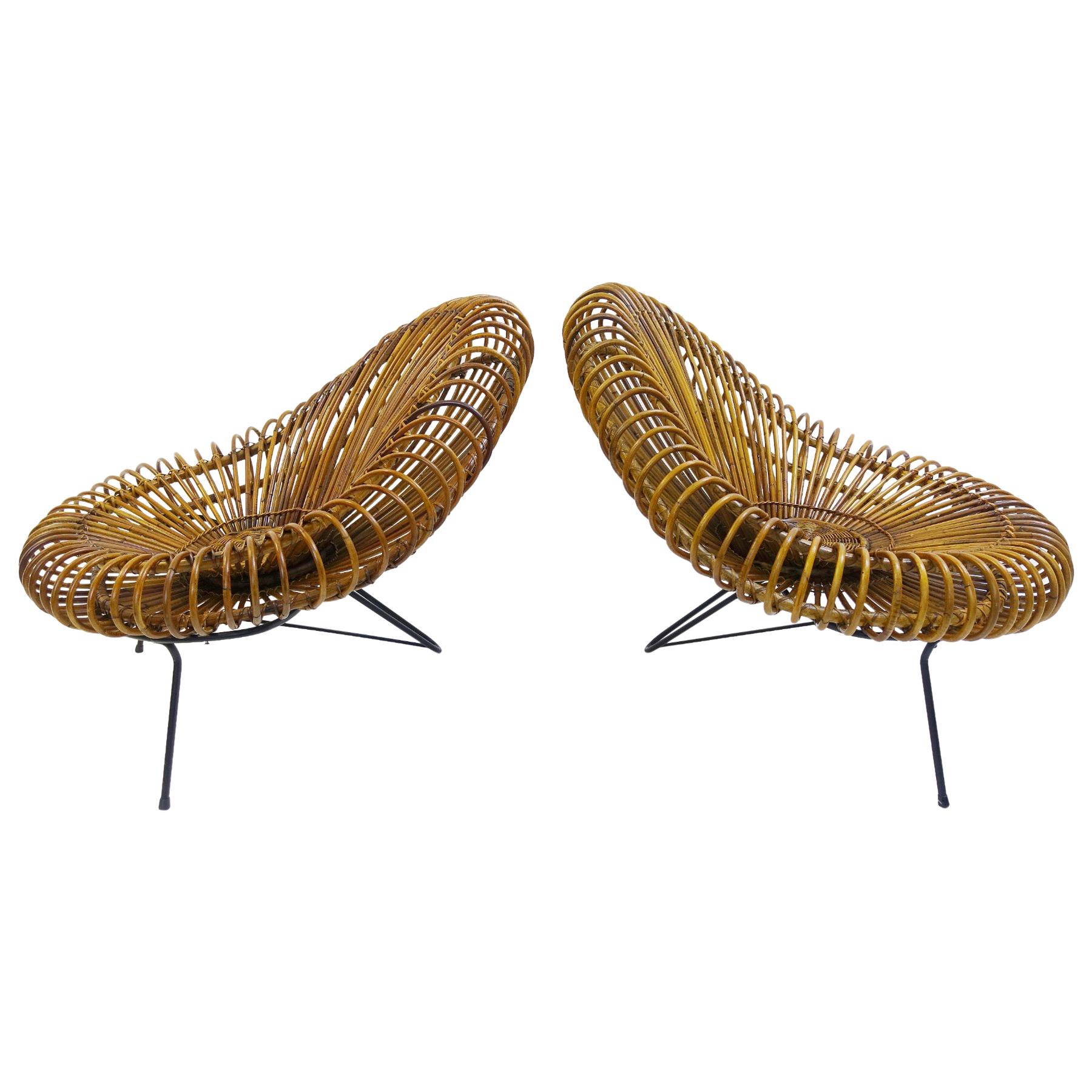 Pair of chair by Janine Abraham & Dirk Jan Rol for Edition Rougier, 1950s
