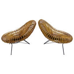 Pair of chair by Janine Abraham & Dirk Jan Rol for Edition Rougier, 1950s