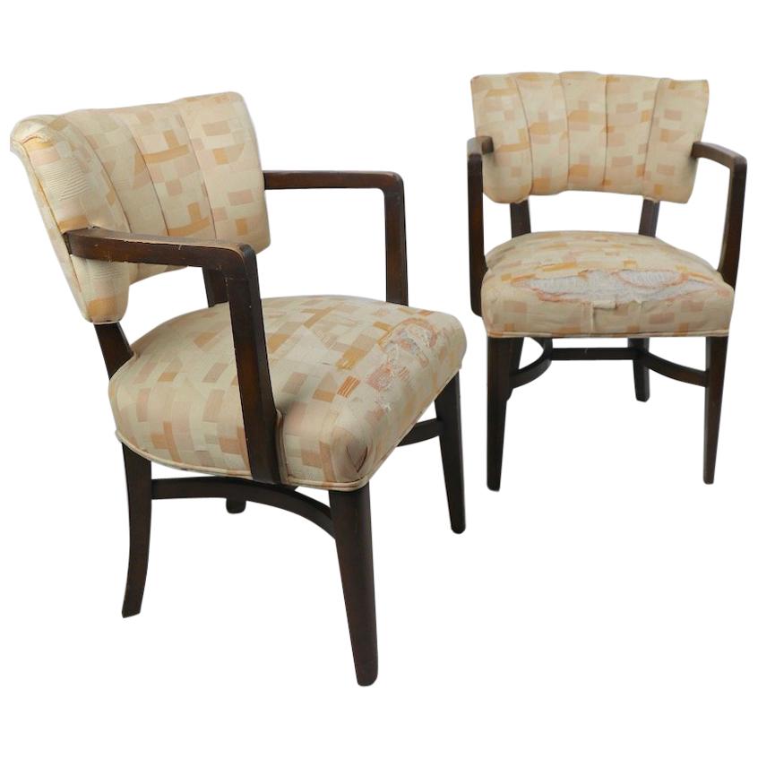 Pair of Art Deco Chairs after Rohde For Sale