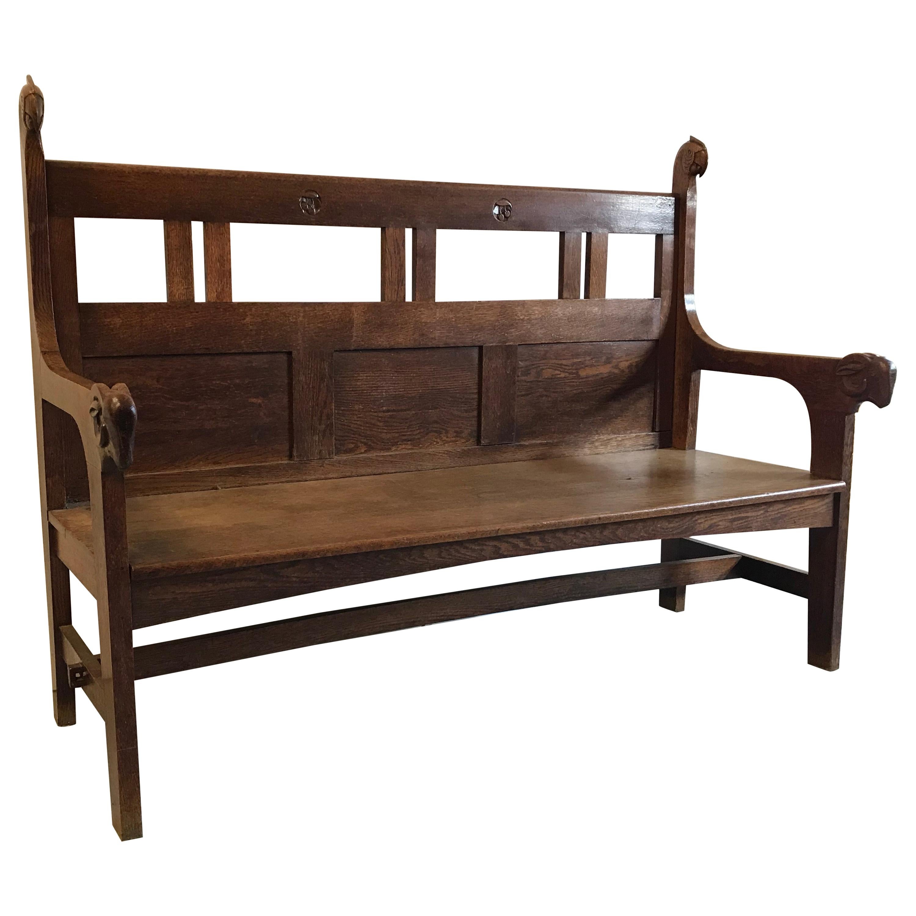 Rare Kobus De Graaff Arts & Craft Bench