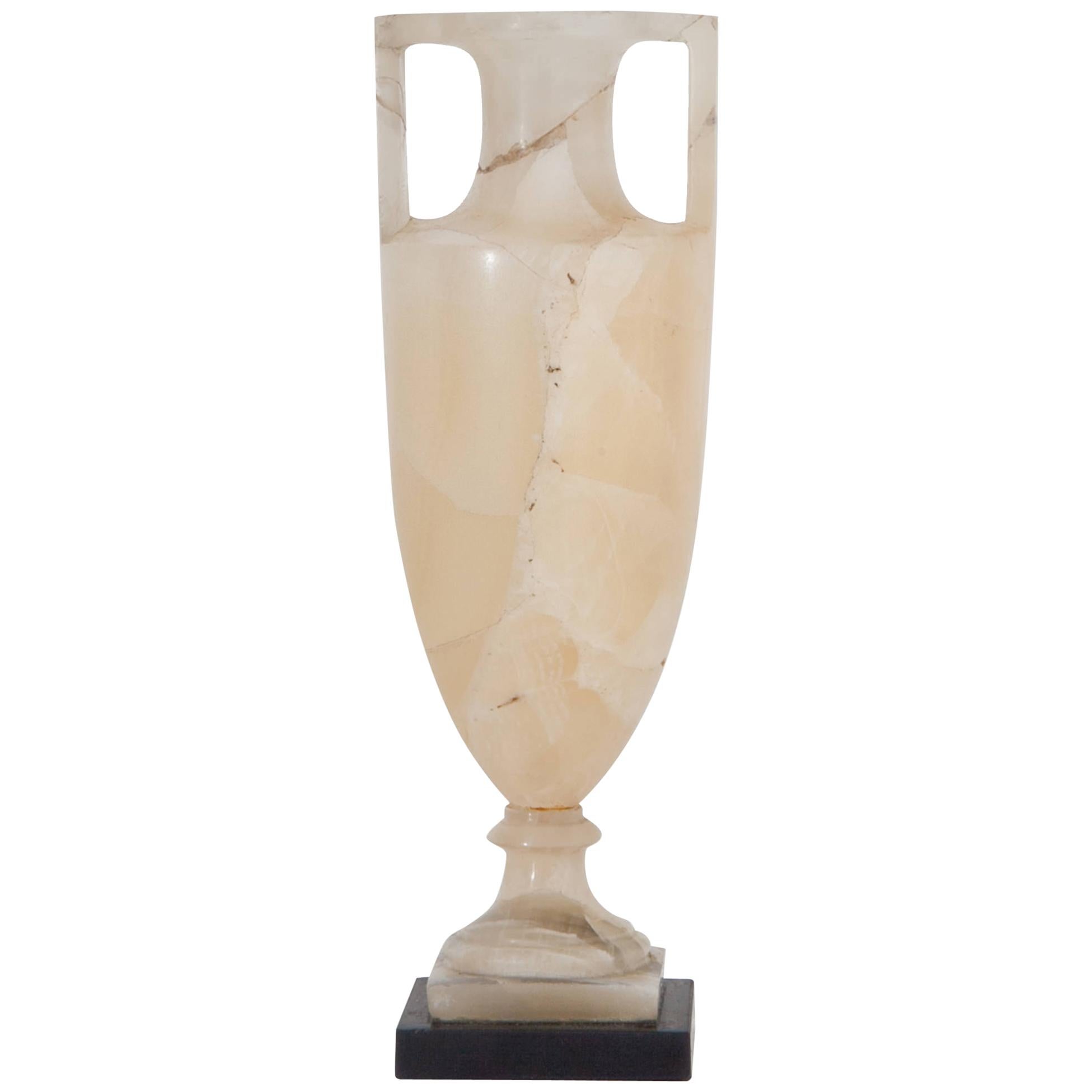 Grand Tour Object of an Alabaster Vase, Probably Italy Late 18th Century