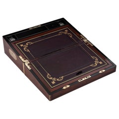 Antique Writing Box with secret compartment by Hausburg, 19th Century