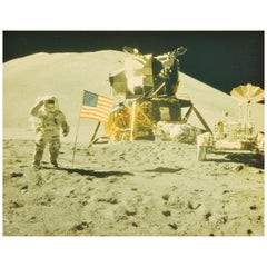 Vintage NASA Apollo 15 Mission Photo, Crew/Astronauts Signed