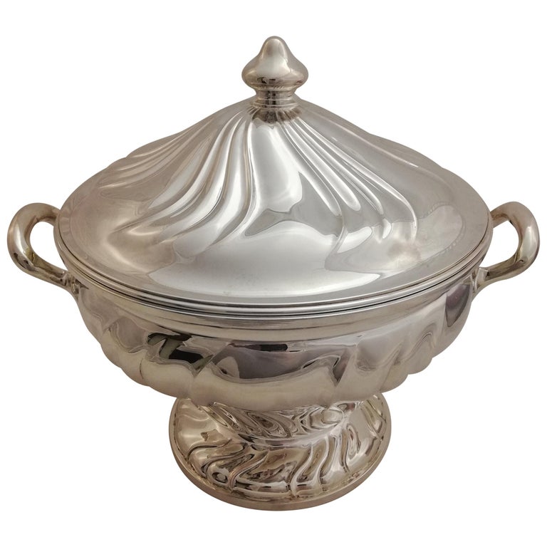 Silver Soupe Terrine For Sale at 1stDibs