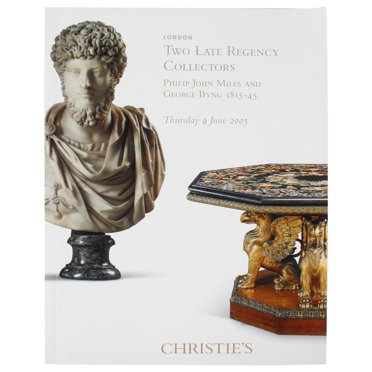 Christie's Two Late Regency Collectors, Philip Miles & George Byng, 1814-1845 For Sale