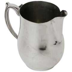 1980s NYC Waldorf Astoria Hotel Brass Water Pitcher with a Stainless Finish