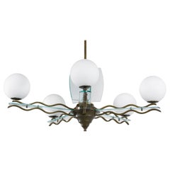 Italian Chandelier Fontana Arte, Max Ingrand Style