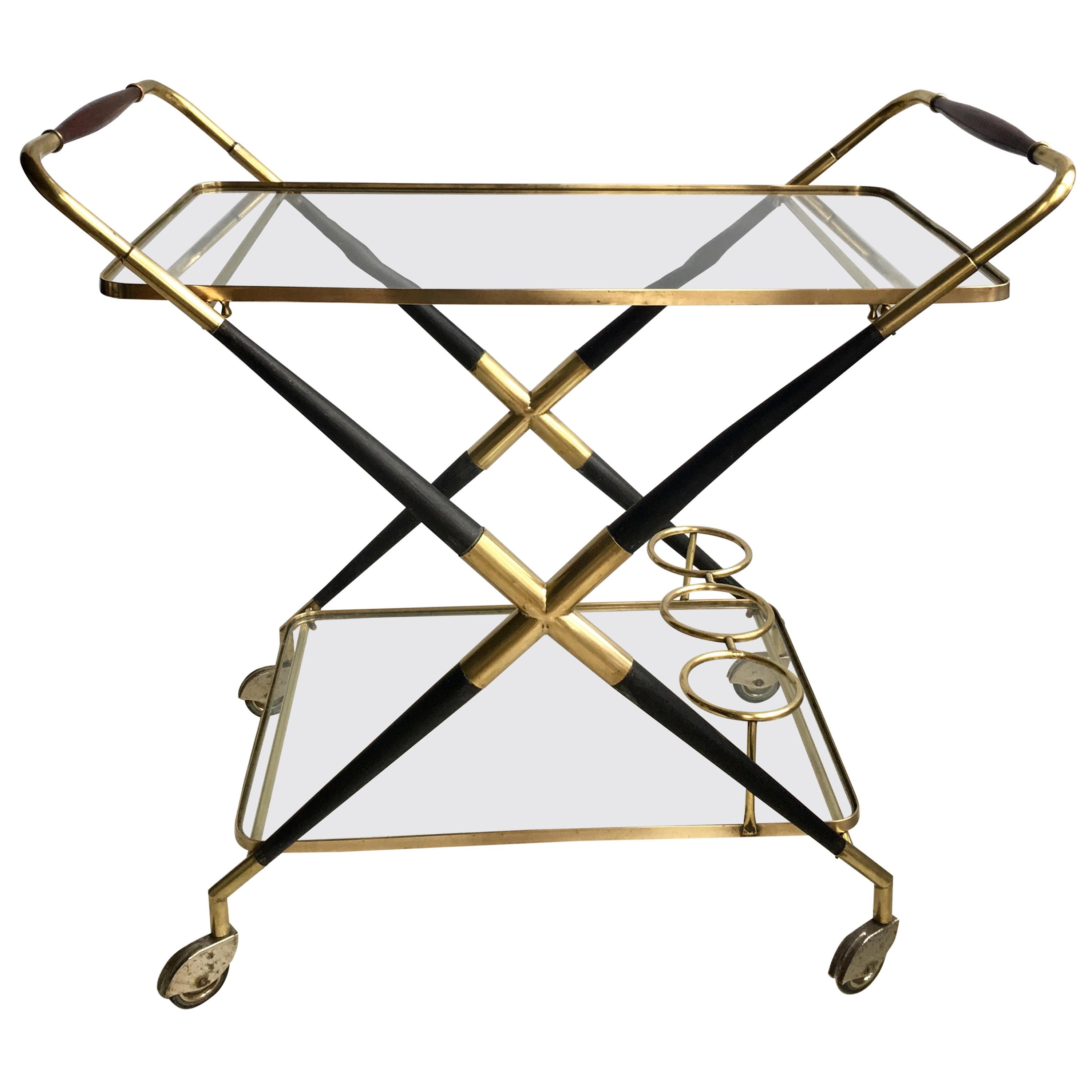 Midcentury Bar Cart Drinks Trolley, Cesare Lacca