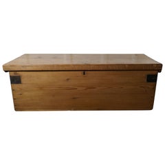 Victorian Pine Blanket Box, Shoe Tidy or Coffee Table