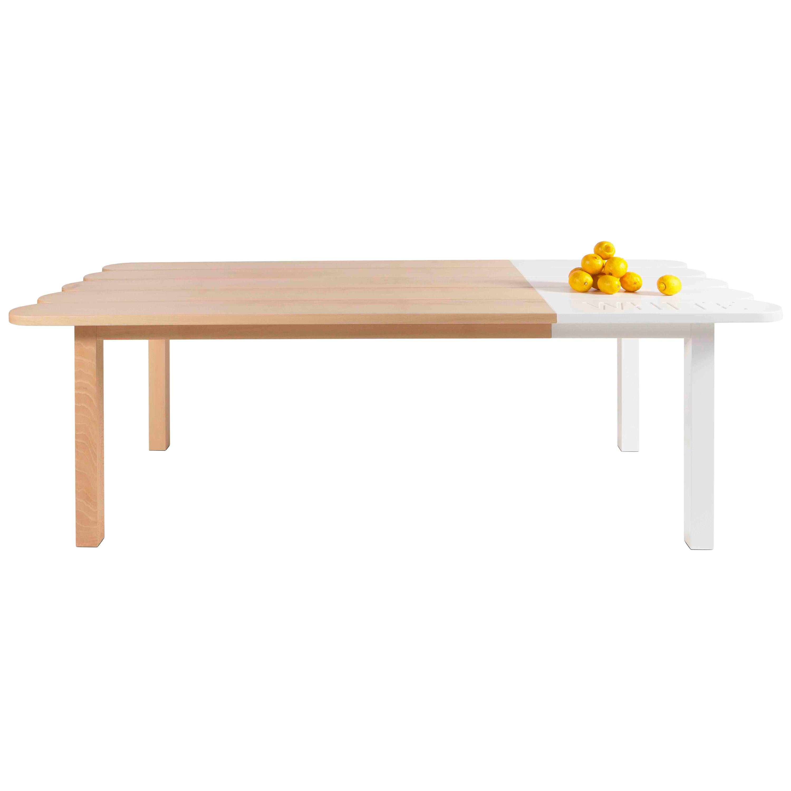 Natural Wood Dining Table by Tiago Curioni For Sale