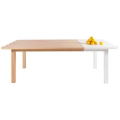 Natural Wood Dining Table by Tiago Curioni