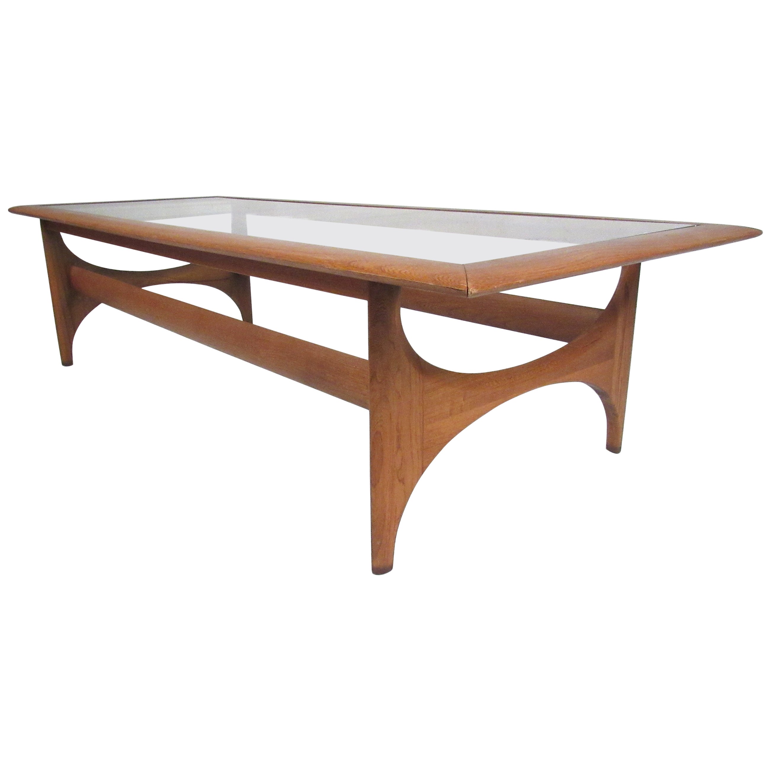 Lane Smoked Glass Top Coffee Table at 1stDibs