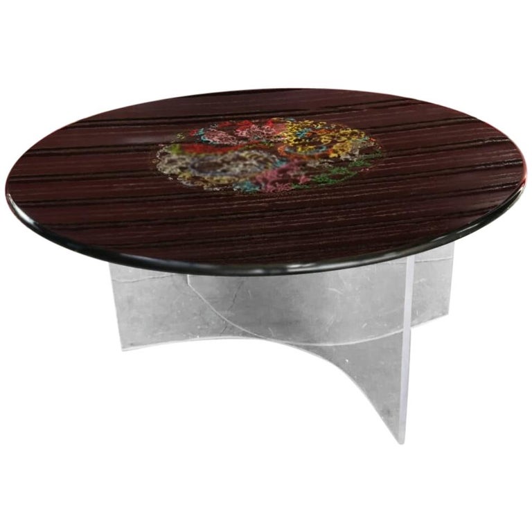 Table By Bjørn Wiinblad For At 1stdibs, Oriflamme Gas Fire Pit Table Silver Tiger Granite