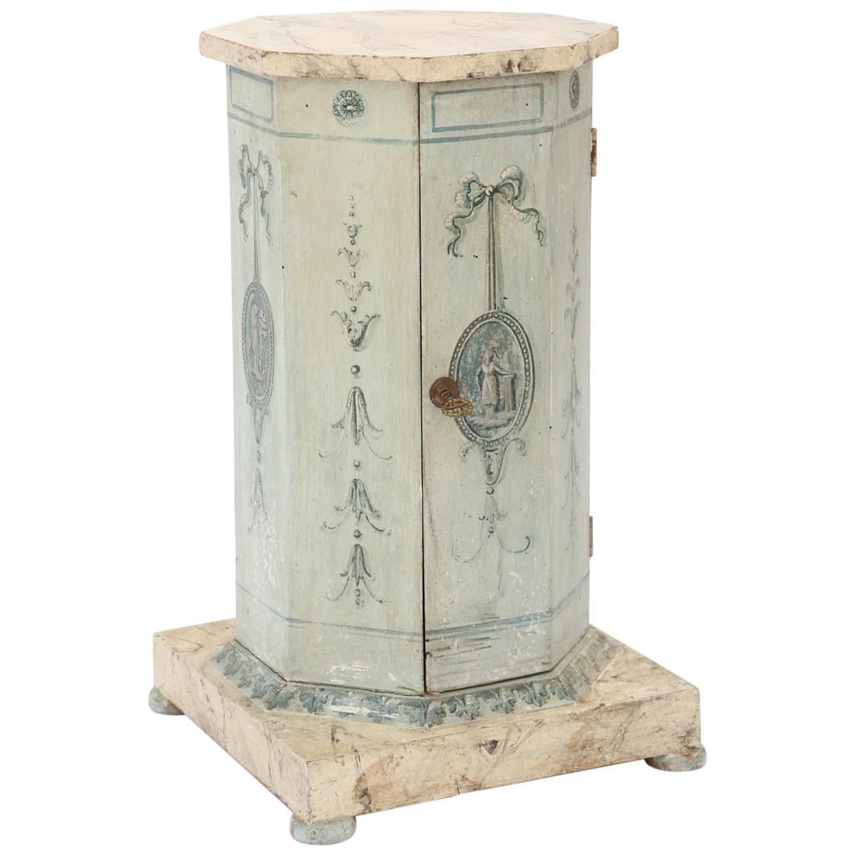 Neoclassical Venetian Painted Pot Stand Pedestal