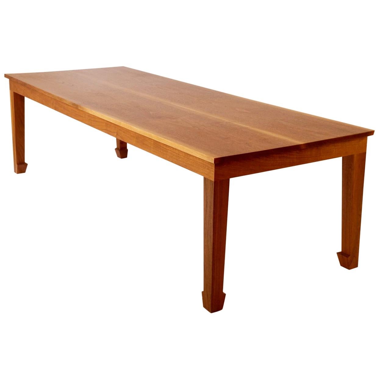 Walnut Two Plank Chinese Dining Table  For Sale