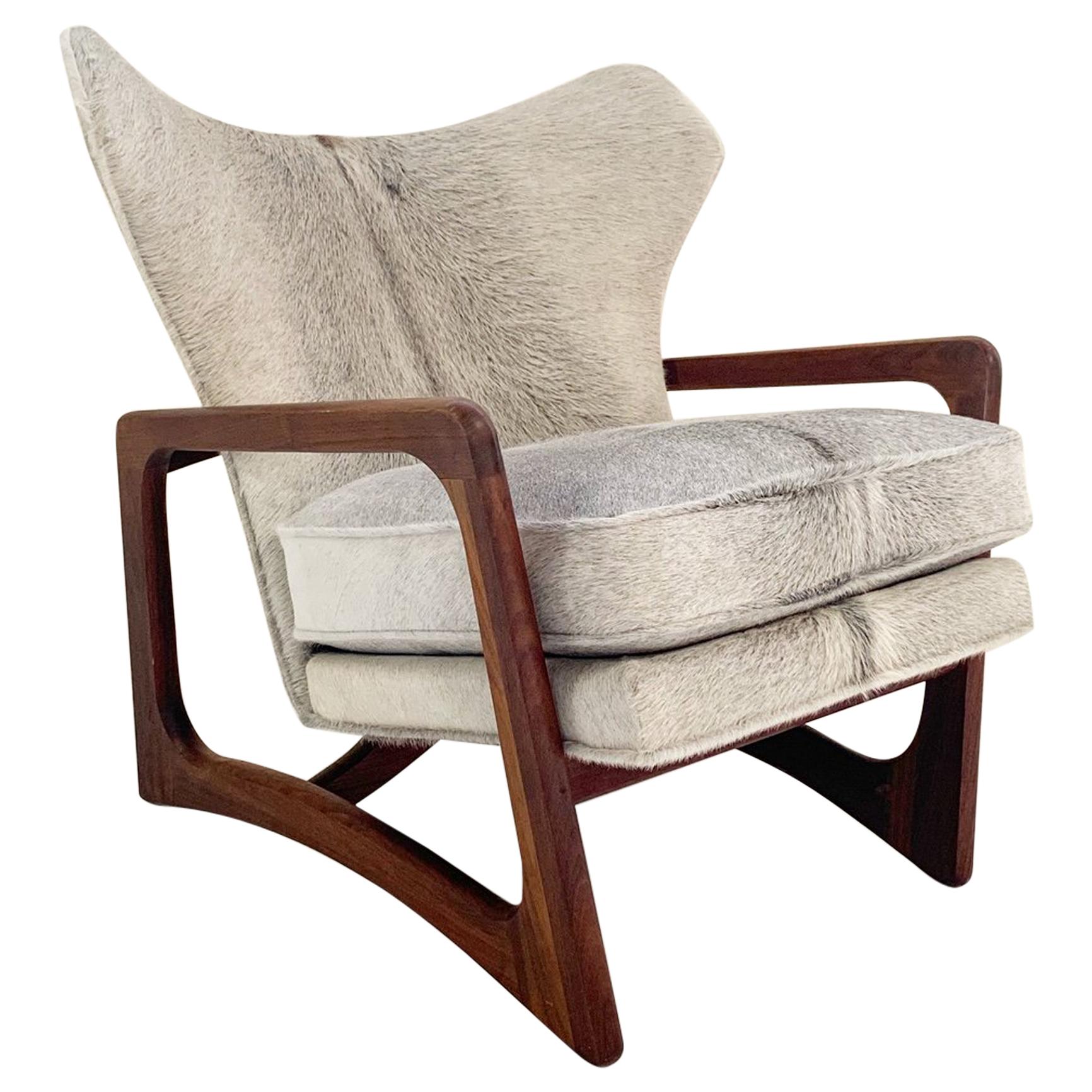 Adrian Pearsall Model 2466-C Lounge Chair Restored in Brazilian Cowhide