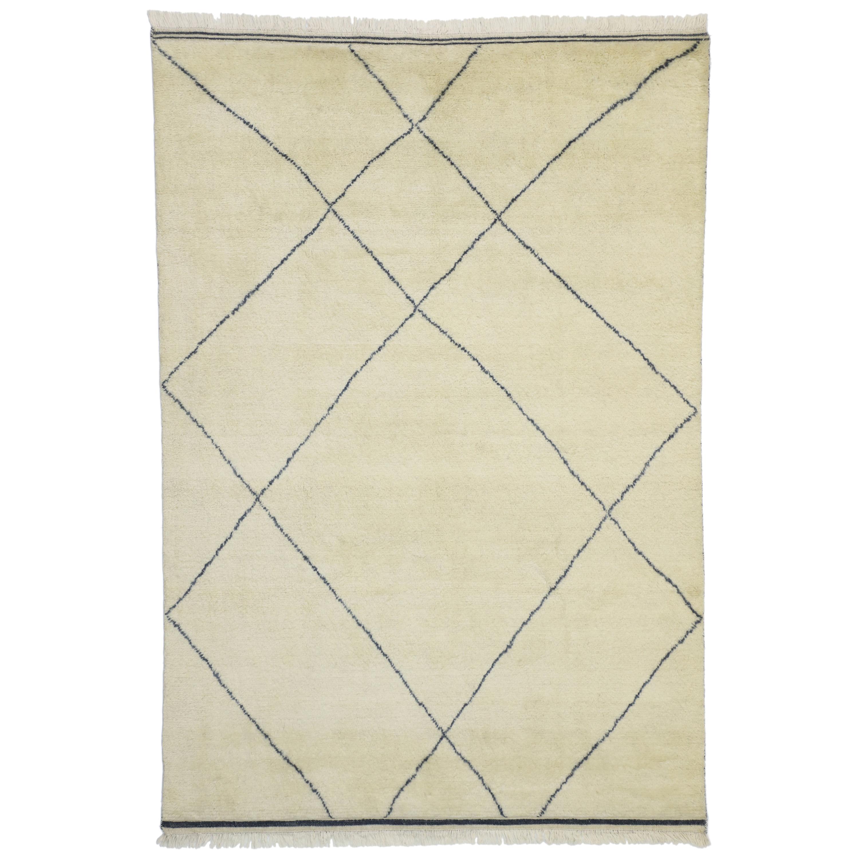 New Contemporary Moroccan Area Rug with Modern Style
