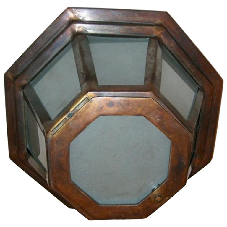 Set of Octagonal Flush Mounted Fixtures, Sold Individually