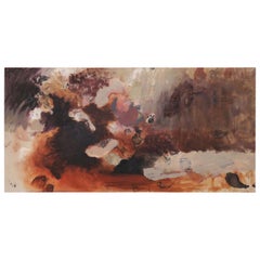 Panoramic Abstract Expressionist Painting by Nellie Taft
