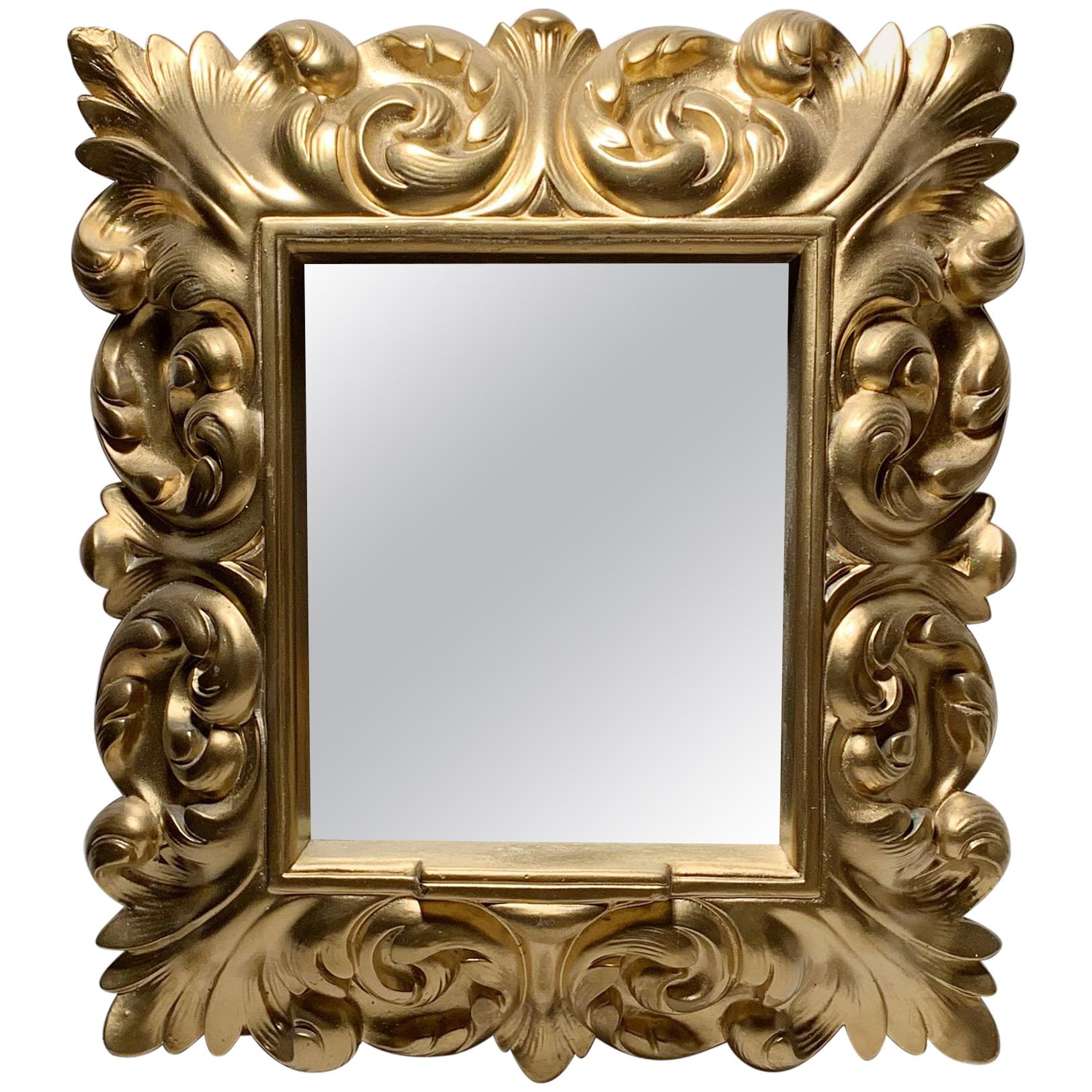 Plaster Wall Mirror Hollywood Regency For Sale