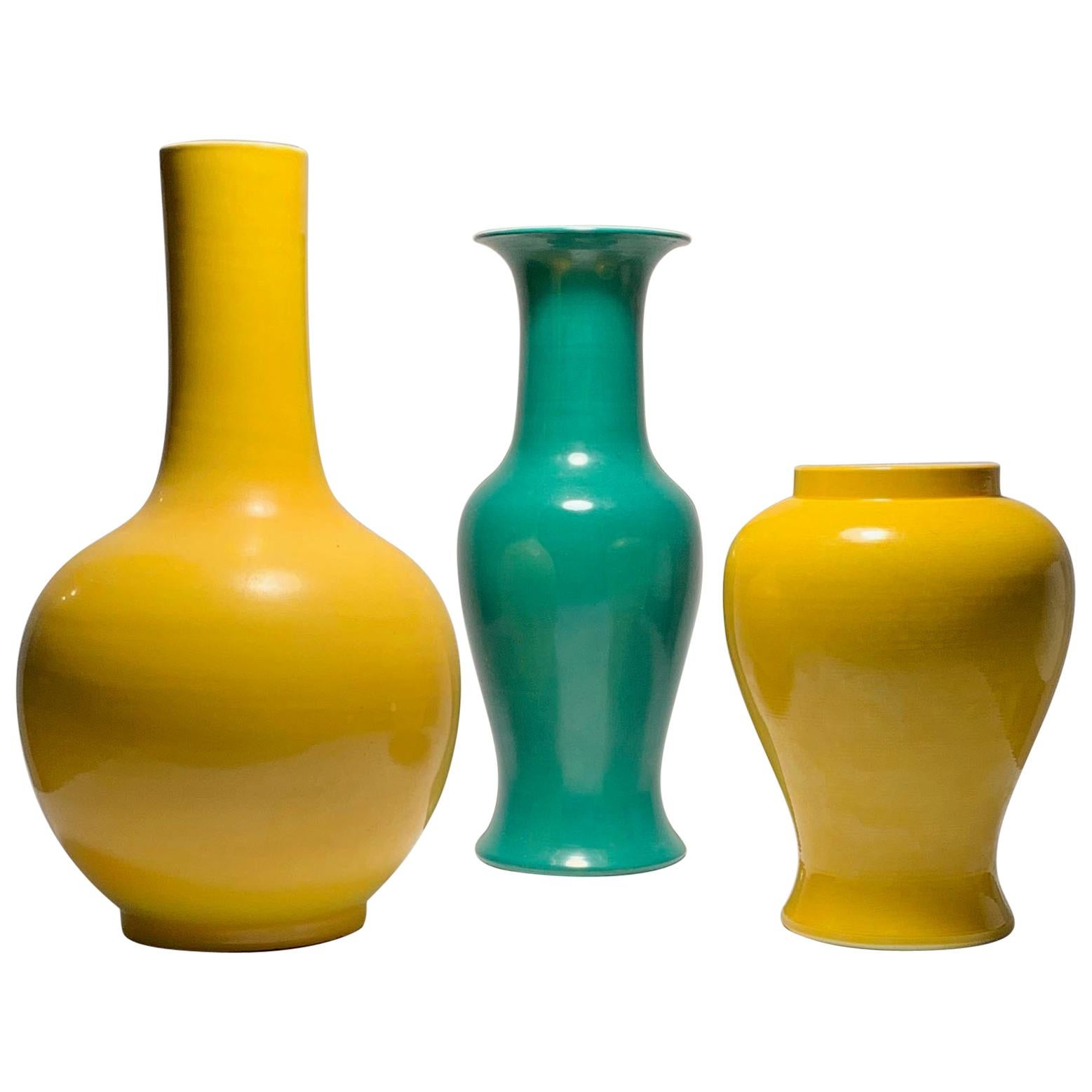 Vintage Midcentury Oriental Ceramic Lamps