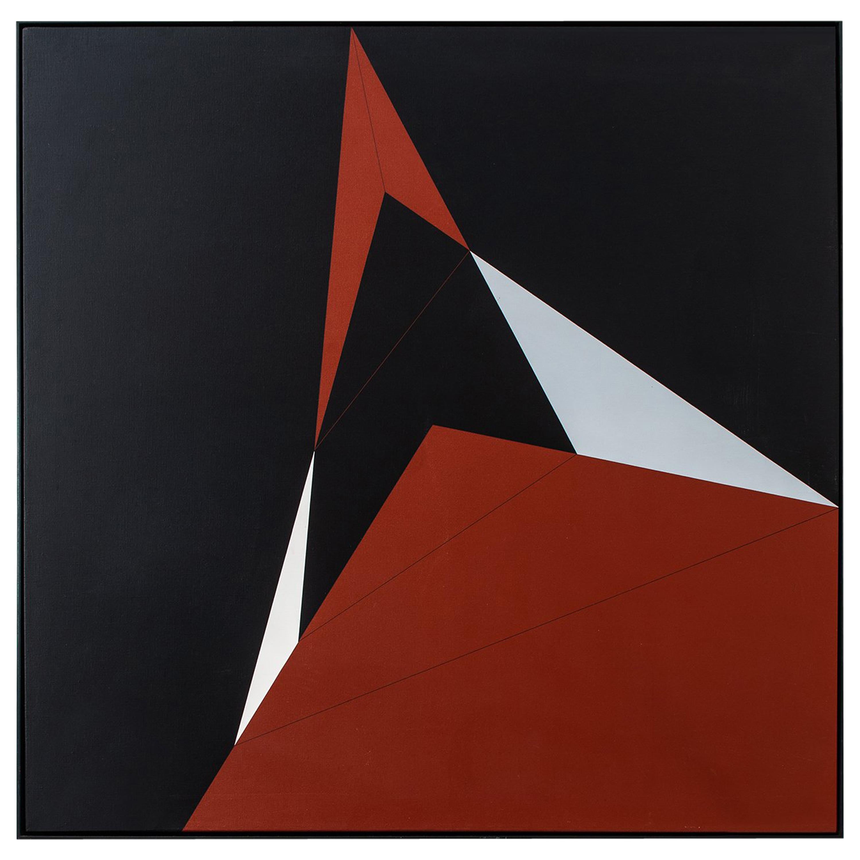 Steffen Jørgen Oil Painting “Desargues, Konfiguration X” For Sale