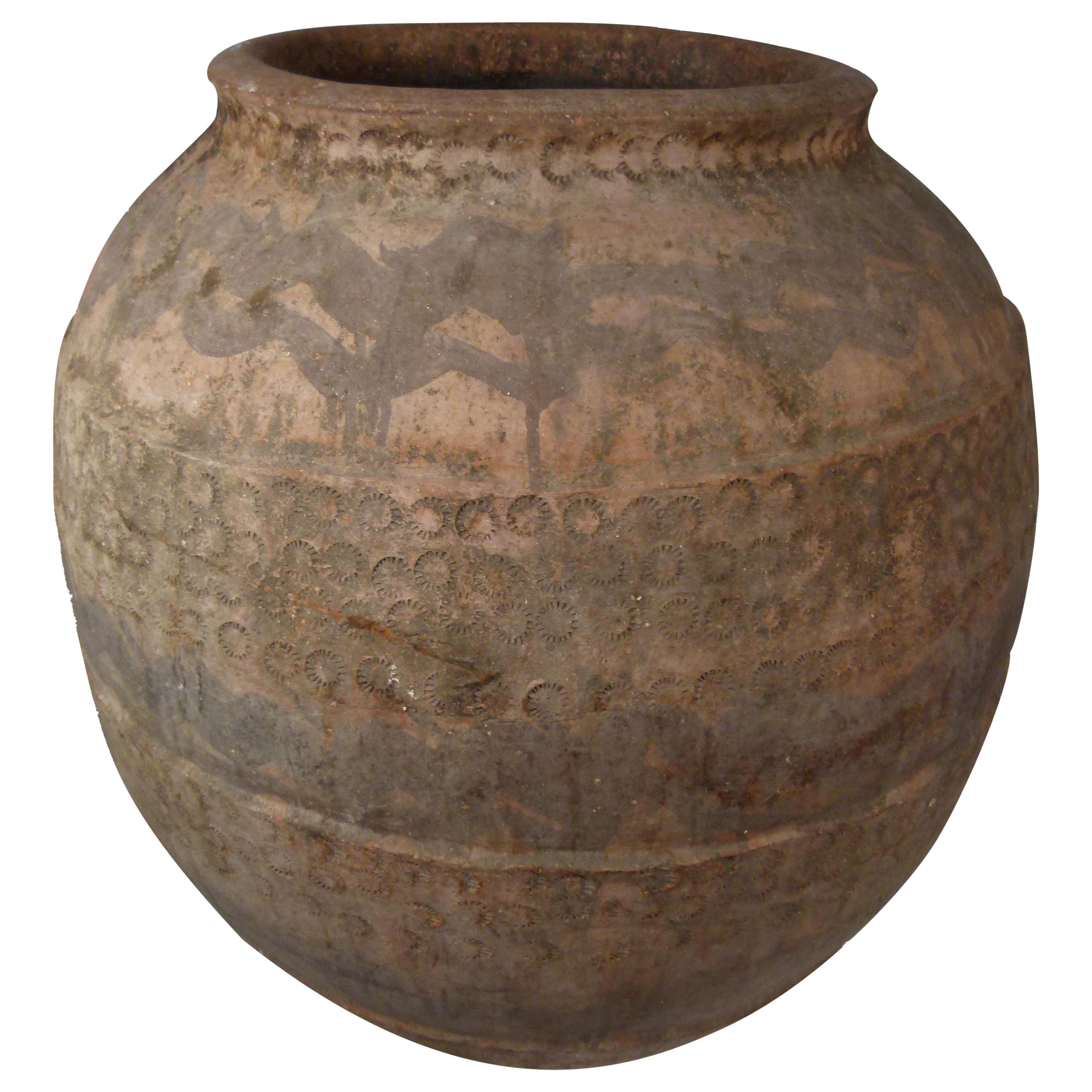 18th Century Red Clay Spanish Jar, Tinaja-