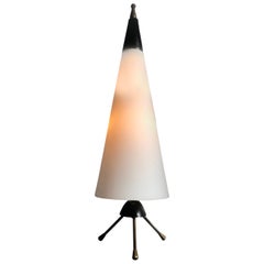 Vintage Space Age Modernist Conical Table Lamp, Italy, 1960s