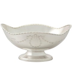 Antique George V English Sterling Silver Fruit Dish