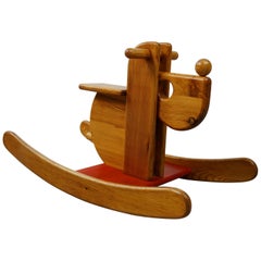 Solid Wood Rocking Horse "Dog" Made in France