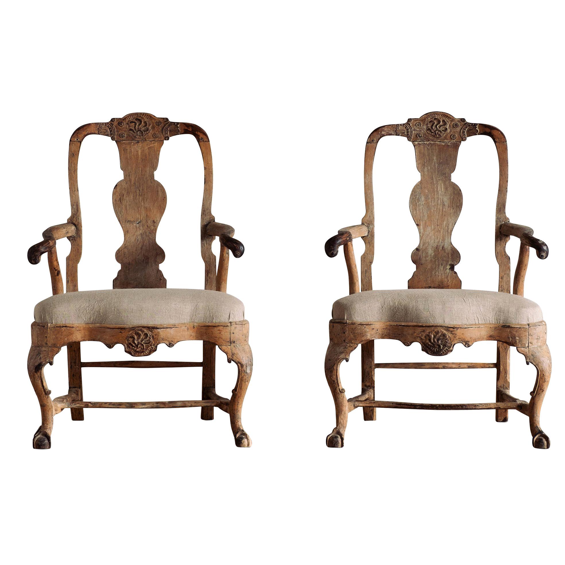 18th Century Rococo Armchairs