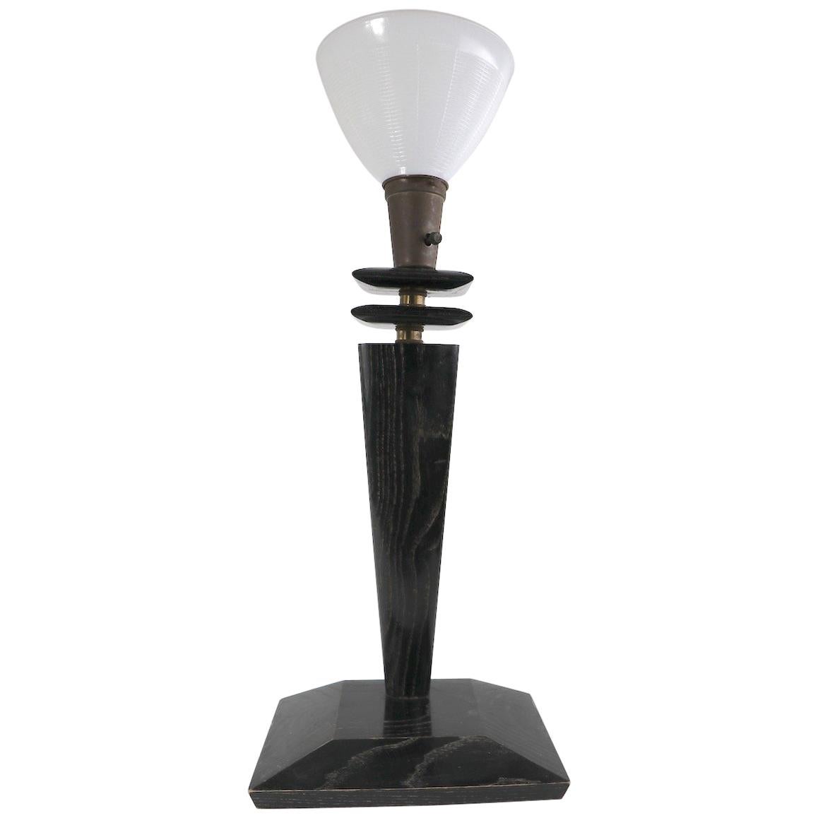 Cerused Table Lamp after Heifetz For Sale