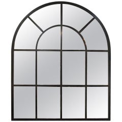 Vintage Steel Window Frame as Multipane Mirror