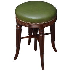 Regency Mahogany Piano Stool