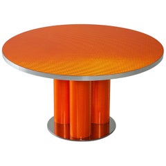 Modern Colored and Shining  Table "Reflector " by Sebastiano Bottos, Italia