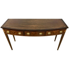 Mahogany Inlaid Sideboard Server Console Table