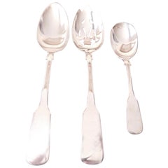 Sterling Silver Serving Spoons 1810 Pattern by International Silver