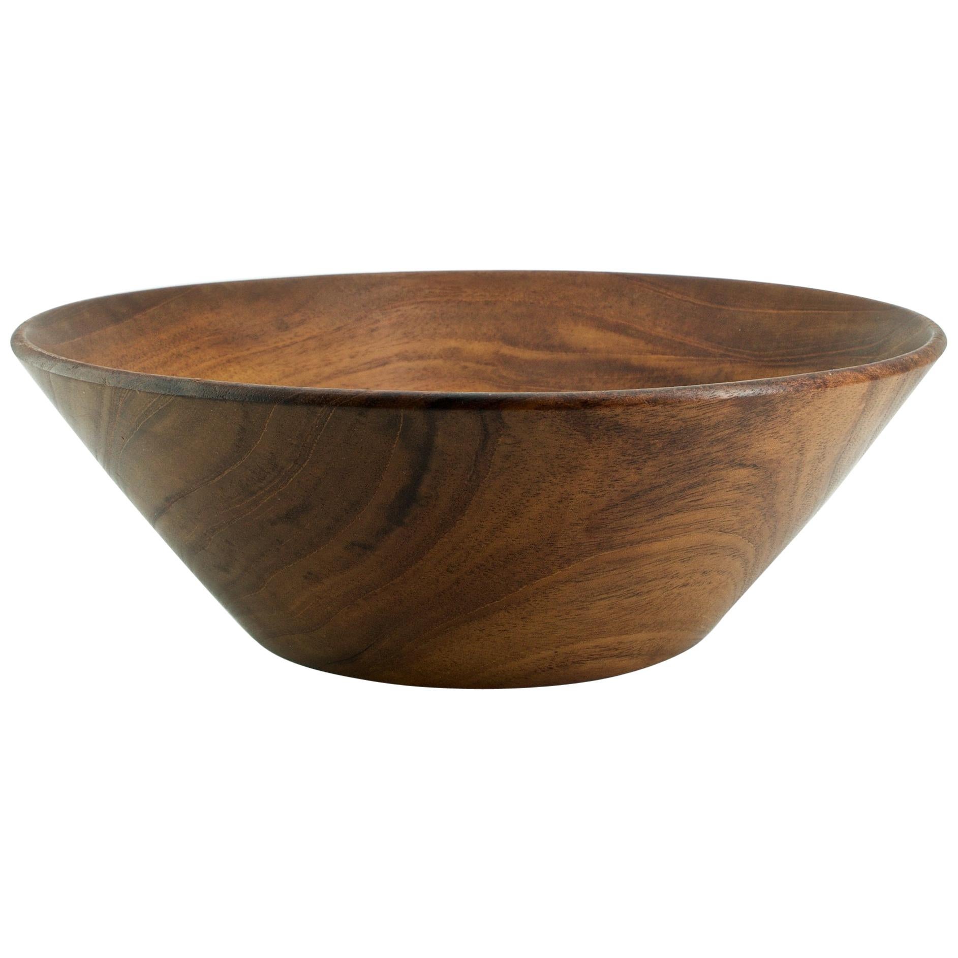 California Studio Craft Mahogany Centerpiece Fruit Bowl by Bob Stocksdale For Sale