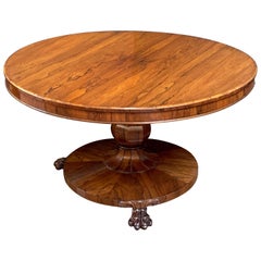 English Tilt-Top Centre or Breakfast Table, William IV Period