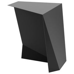 Perseus, Contemporary side table, Black steel