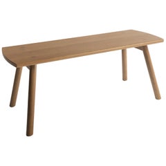 Sol Bench by Sun at Six, Sienna Minimalist Bench in Oak Wood